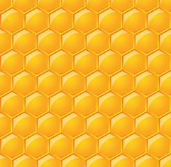 vector seamless pattern with glossy honeycombs