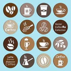 vector collection: coffee icons