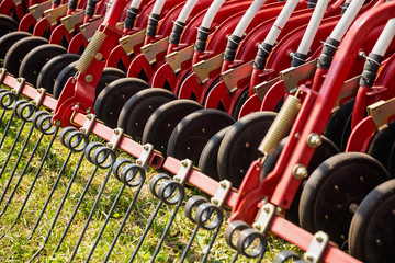 Hay rake farm machinery equipment