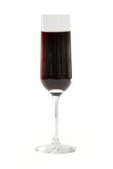 wine on the white background