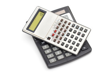 calculator on the white background