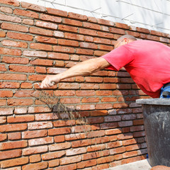 mason removes cement