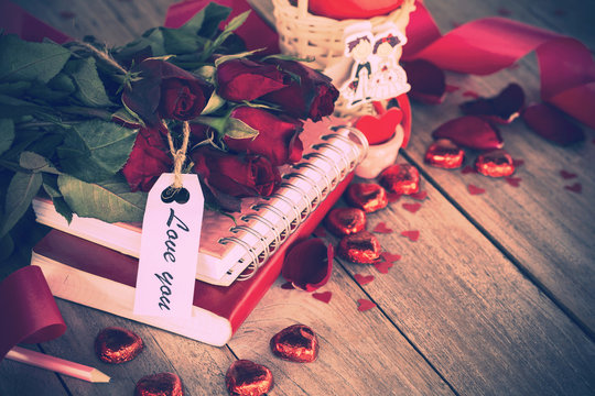 love you and valentines day background