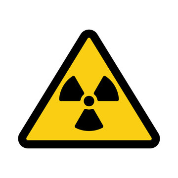 The radiation icon. Radiation symbol. Flat