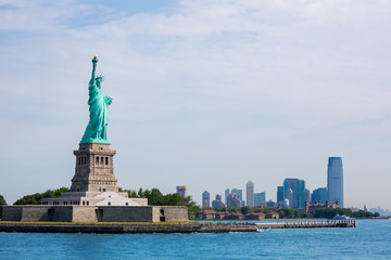 Statue of Liberty New York and Manhattan USA