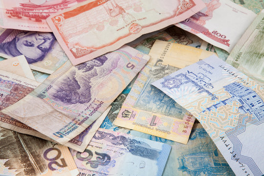 background of different countries money