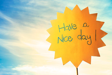 greeting for a nice sunny day