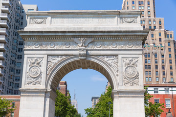 Fototapeta premium Manhattan Washington Square Park Arch NYC US