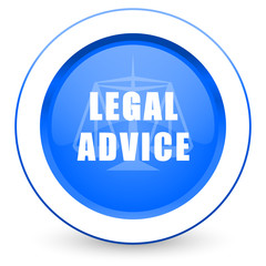 legal advice icon law sign