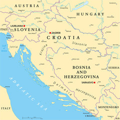 West Balkan Political Map