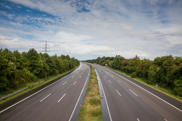 Empty german Highway