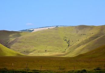 Umbrische Landschaft im Herbst