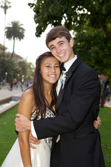 Happy Teenage Prom Couple Posing © donnacoleman