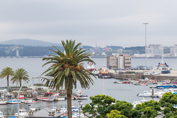 Naklejka na ściany i meble port of Ferrol, Galicia, Spain
