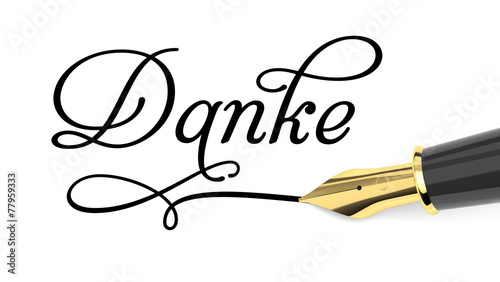 Sag nur ein wort "Danke card" Stock photo and royalty-free images on Fotolia.com - Pic