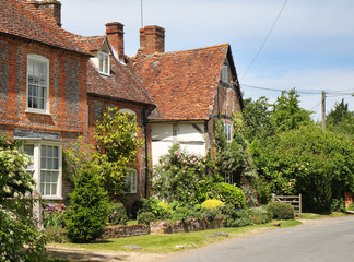 Cottages on an English Village Street