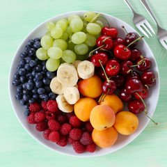 Fruits on a plate