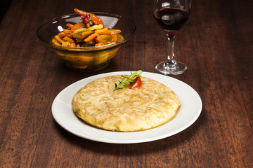 Tortilla, spanish potato omelet