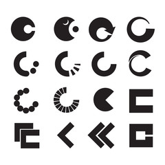 C Lettering - Isolated On White Background - Vector Illustration, Graphic Design, Editable For Your Design