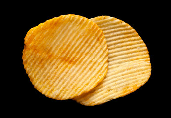 Ripple chips on black