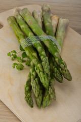 Raw asparagus