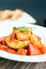 Thai Sweet and Sour Shrimp Dish
