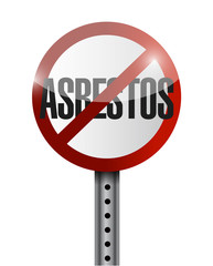 no asbestos sign illustration design