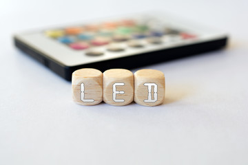 LED Remote With LED-Cube Acronym