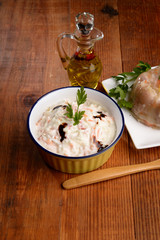 JELLIED MEAT WITH RUSSIAN SALAD