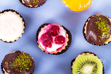 Top View Colorful Cakes
