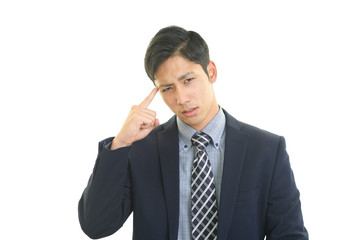 苦悩するビジネスマン