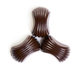 Three chocolate candies