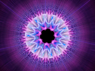 Multicolored space mandala