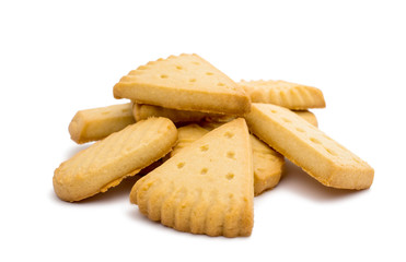 Butter cookies isolated
