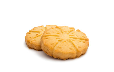 Butter cookies isolated