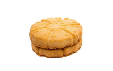 Butter cookies isolated