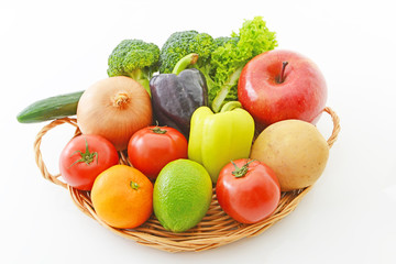 新鮮な野菜と果物