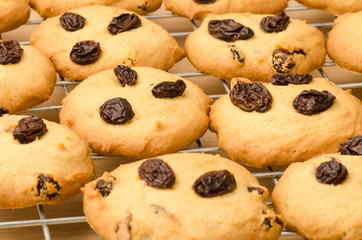 Homemade raisin cookies