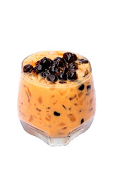 Iced tea isolated on white background