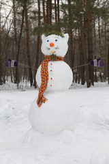 snowman in winter