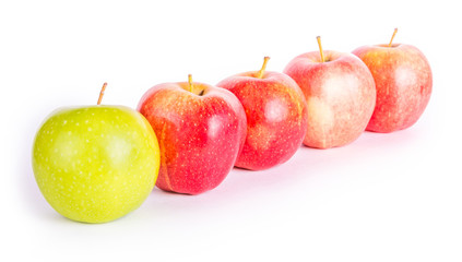 Apples in a row