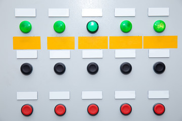 panel with lights and button