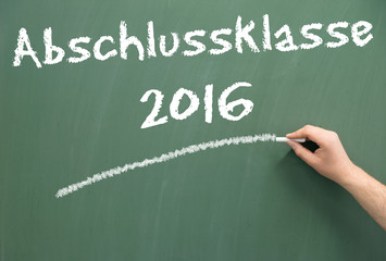 Kreidetafel - Abschlussklasse 2016