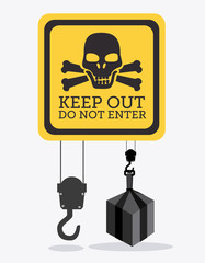 Construction design, vector illustration.