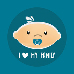 Family design, vector illustration.