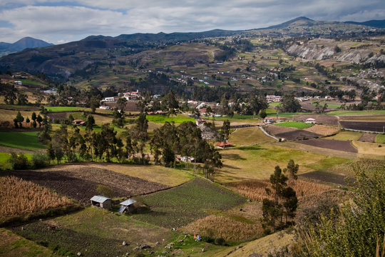 Beautiful andean city of Ca&ntilde;ar in Azogues Ecuador