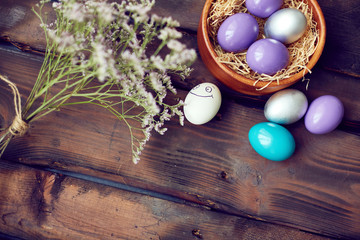 Eggs and flowers