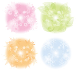 Obraz premium 春夏秋冬の背景