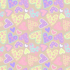 Fun seamless vintage background