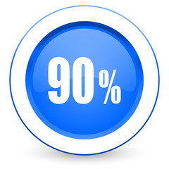 90 percent icon sale sign